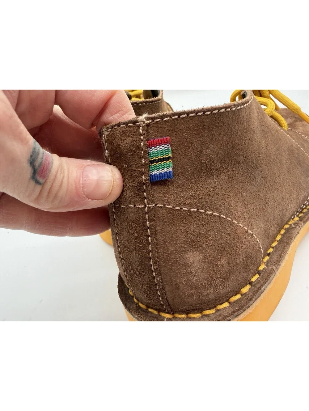 Veldskoen Heritage Vilakazi Chukka Boot Men’s 8 Brown Suede Yellow Sole NEW